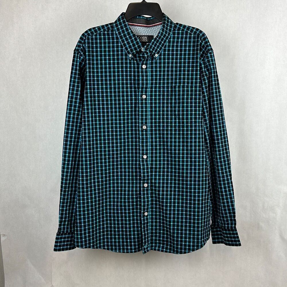 Cody James Core Button Front Shirt Men’s Size Small Long Sleeve Plaid